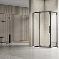 Душевой уголок Show VSP1-4SH100CLB, 1000x1000, черный, стекло прозрачное Душевой уголок Show VSP1-4SH100CLB, 1000x1000, черный, стекло прозрачное