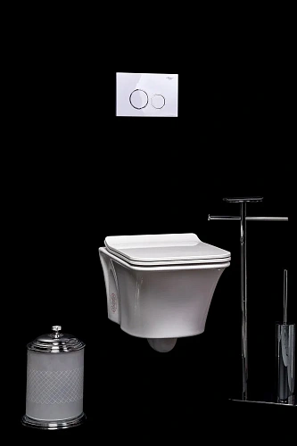 Унитаз подвесной Boheme Mirage глянец белый 965-W Унитаз подвесной Boheme Mirage глянец белый 965-W