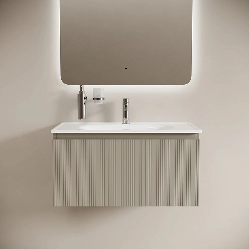 Тумба под раковину SANCOS Code CD80GP 785х453х400 цвет серая платина, подвесная Тумба под раковину SANCOS Code CD80GP 785х453х400 цвет серая платина, подвесная