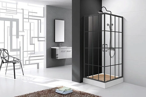 Душевой уголок Ceruttispa MUZA90 без поддона 90x90x195 Душевой уголок Ceruttispa MUZA90 без поддона 90x90x195