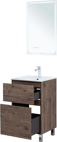 Тумба под раковину Aquanet Алвита New 50 00344126 напольная, дуб веллингтон табак Тумба под раковину Aquanet Алвита New 50 00344126 напольная, дуб веллингтон табак