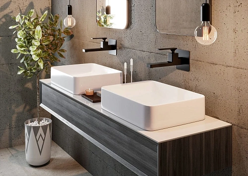 Смеситель для раковины Timo Torne 4372/03SM встраиваемый черный Смеситель для раковины Timo Torne 4372/03SM встраиваемый черный