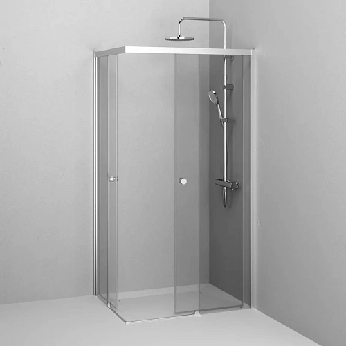 Душевой уголок AM.PM X-joy W94G-403-100280-MТ1К 100x80 хром матовый, стекло прозрачное Душевой уголок AM.PM X-joy W94G-403-100280-MТ1К 100x80 хром матовый, стекло прозрачное