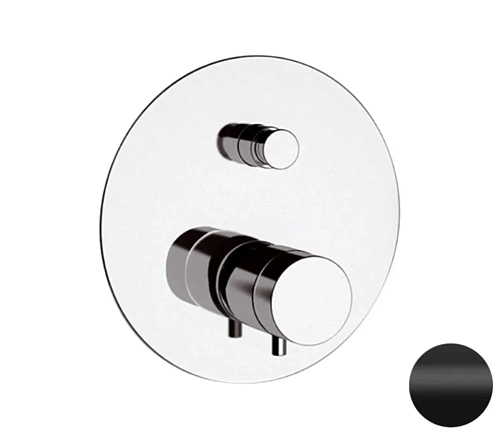 Смеситель для душа Remer Elegance NT09NO термостатический, черный матовый Смеситель для душа Remer Elegance NT09NO термостатический, черный матовый