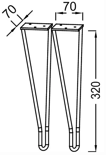 Ножки для мебели Jacob Delafon Odeon Rive Gauche EB2569-CP хром Ножки для мебели Jacob Delafon Odeon Rive Gauche EB2569-CP хром