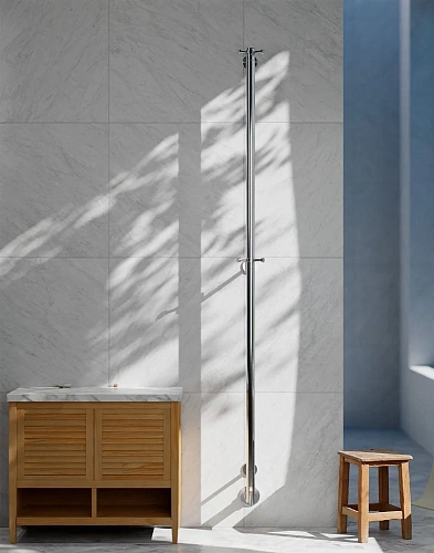 Полотенцесушитель электрический Margaroli Arcobaleno 616, хром 616CRB-1650 Полотенцесушитель электрический Margaroli Arcobaleno 616, хром 616CRB-1650