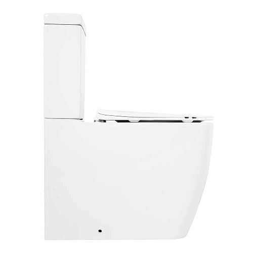 Унитаз напольный CEZARES LUX CZR-159-CPR/CZR-159-SC безободковый с сиденьем Унитаз напольный CEZARES LUX CZR-159-CPR/CZR-159-SC безободковый с сиденьем