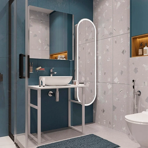 Консоль с раковиной DIWO Элиста 80 белый мрамор, Moduo 55 Leaf 555090 Консоль с раковиной DIWO Элиста 80 белый мрамор, Moduo 55 Leaf 555090