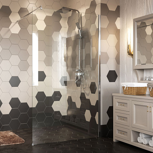 Душевая перегородка WasserKRAFT Rossel 28W46 хром Душевая перегородка WasserKRAFT Rossel 28W46 хром