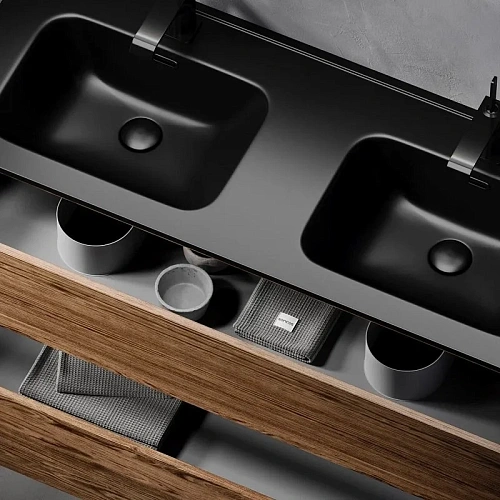 Тумба под раковину Sancos Urban UR120-2ECH 1190х450х550 дуб чарльстон, подвесная Тумба под раковину Sancos Urban UR120-2ECH 1190х450х550 дуб чарльстон, подвесная