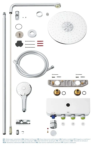 Душевая система GROHE Euphoria SmartControl 310 DUO с термостатом для душа белая луна (26507LS0) Душевая система GROHE Euphoria SmartControl 310 DUO с термостатом для душа белая луна (26507LS0)