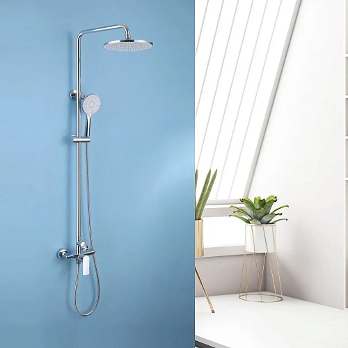 Душевая система ABBER Weiss Insel AF8020 без излива, хром Душевая система ABBER Weiss Insel AF8020 без излива, хром