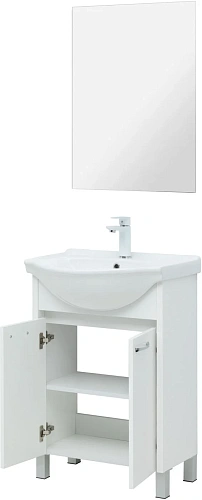 Тумба с раковиной Aquanet Донна 60 00308382 белый глянец Тумба с раковиной Aquanet Донна 60 00308382 белый глянец