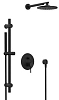 Душевая система Remer X Style X09S01ONO, черный матовый