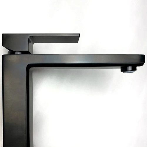 Смеситель для раковины Paini Grazia 21PZ205M без донного клапана, черный матовый Смеситель для раковины Paini Grazia 21PZ205M без донного клапана, черный матовый