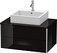 Тумба под раковину Duravit XSquare XS491004040 80 см черный глянцевый Тумба под раковину Duravit XSquare XS491004040 80 см черный глянцевый