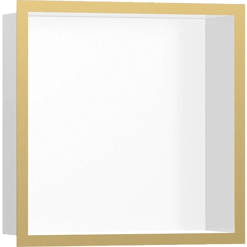 Настенный короб Hansgrohe XtraStoris Individual, с дизайнерской рамой, 30х30х10 см 56099990, полиров Настенный короб Hansgrohe XtraStoris Individual, с дизайнерской рамой, 30х30х10 см 56099990, полиров