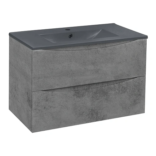Тумба под раковину Vincea Mia 750 VMC-2MC750BT подвесная, 2 выкатных ящика soft close, Beton Тумба под раковину Vincea Mia 750 VMC-2MC750BT подвесная, 2 выкатных ящика soft close, Beton