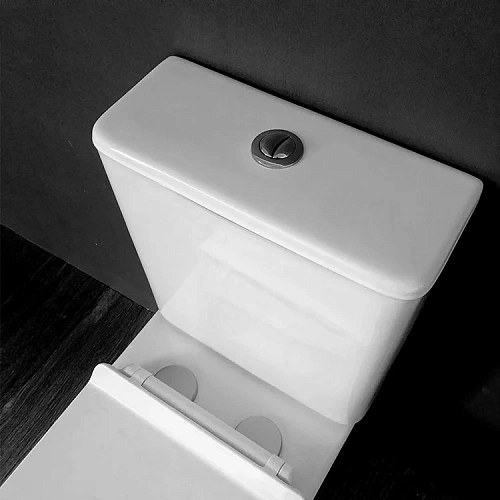 Унитаз напольный CeramaLux 1217A с бачком и крышкой микролифт, белый Унитаз напольный CeramaLux 1217A с бачком и крышкой микролифт, белый