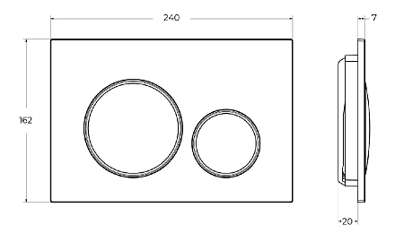 Инсталляция для унитаза BelBagno BB-101-M-BC с клавишей смыва