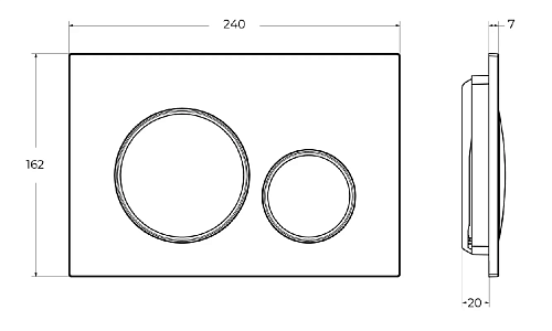 Инсталляция для унитаза BelBagno BB-101-M-BC с клавишей смыва Инсталляция для унитаза BelBagno BB-101-M-BC с клавишей смыва