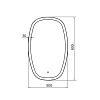 Зеркало Comforty Космея-50 500x800 00-00005260 светодиодная лента, бесконтактный сенсор Зеркало Comforty Космея-50 500x800 00-00005260 светодиодная лента, бесконтактный сенсор