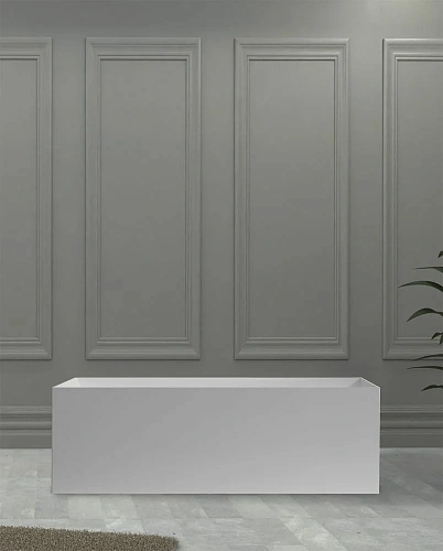 Ванна отдельностоящая ABBER AS9640-1.7 170x72 универсальная, белая матовая, искусственный камень Ванна отдельностоящая ABBER AS9640-1.7 170x72 универсальная, белая матовая, искусственный камень