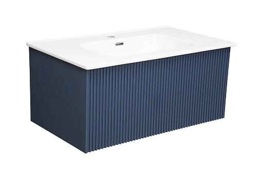 Тумба под раковину LA FENICE TERRA Blu Grigio синяя 80 FNC-01-TER-BG-80 Тумба под раковину LA FENICE TERRA Blu Grigio синяя 80 FNC-01-TER-BG-80