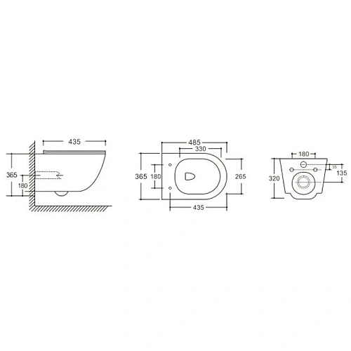 Унитаз подвесной Ceruttispa ORLTER Aria MBF CT10017 безободковый, черный матовый, сиденье быстросъемное с микролифтом Унитаз подвесной Ceruttispa ORLTER Aria MBF CT10017 безободковый, черный матовый, сиденье быстросъемное с микролифтом