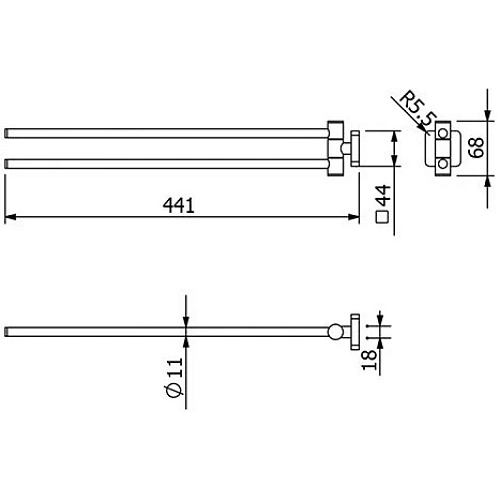 Полотенцедержатель Kludi VELA S 2597753 белый матовый Полотенцедержатель Kludi VELA S 2597753 белый матовый