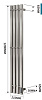 Картинка анонса товара «полотенцесушитель электрический teso azaro stick cube 12f4nnb»