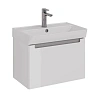 Тумба под раковину Lemark BUNO MINI, 60 см подвесная, серый/белый LM05BM60T