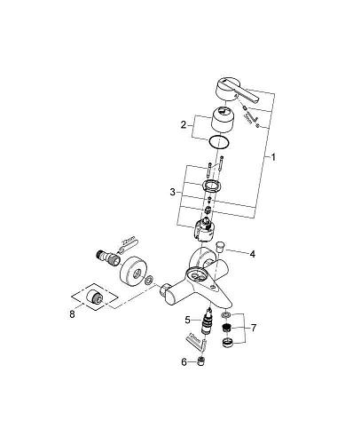Смеситель для ванны GROHE Feel (32269000) Смеситель для ванны GROHE Feel (32269000)