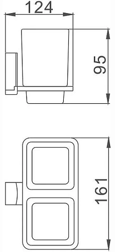 Держатель стакана Haiba HB8808 двойной Держатель стакана Haiba HB8808 двойной