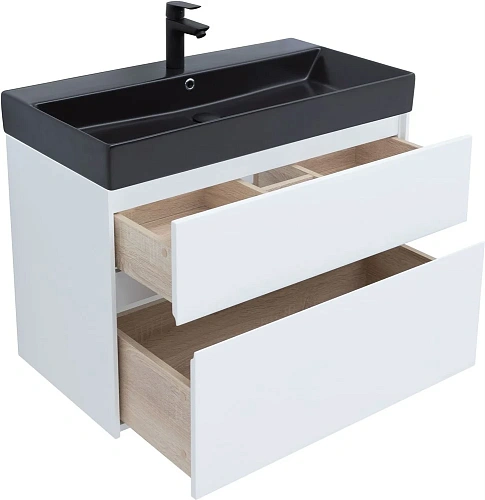 Тумба под раковину Aquanet Бруклин 85 белый 00203960 Тумба под раковину Aquanet Бруклин 85 белый 00203960