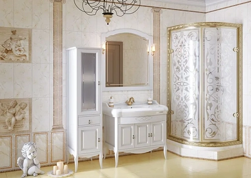 Шкаф-пенал Opadiris Лоренцо, белый матовый, левый Z0000008217 Шкаф-пенал Opadiris Лоренцо, белый матовый, левый Z0000008217