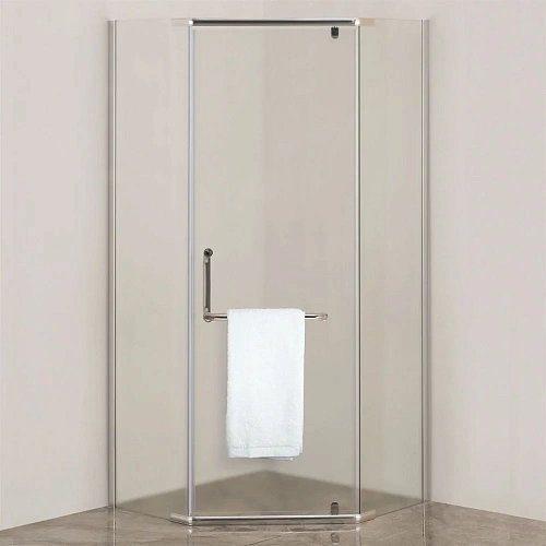 Душевой уголок DIWO Ростов RO03-090MCR/G 90х90, матовое стекло 556964 Душевой уголок DIWO Ростов RO03-090MCR/G 90х90, матовое стекло 556964