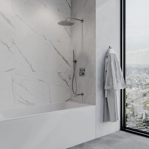 Смеситель для душа AQUAme AQM8812GM с термостатом встраиваемый, металл Смеситель для душа AQUAme AQM8812GM с термостатом встраиваемый, металл