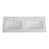 Раковина CEZARES CZR-8073-120-2 с двумя чашами белый 1210x460 керамика Раковина CEZARES CZR-8073-120-2 с двумя чашами белый 1210x460 керамика