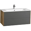 Тумба под раковину Aquaton Сохо 100 дуб веллингтон, графит софт 1A258201AJA00