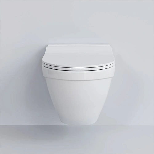 Унитаз подвесной Nord 133T20001 (535x385x360) белый с тонкой крышкой 133T20001-132T20001S Унитаз подвесной Nord 133T20001 (535x385x360) белый с тонкой крышкой 133T20001-132T20001S