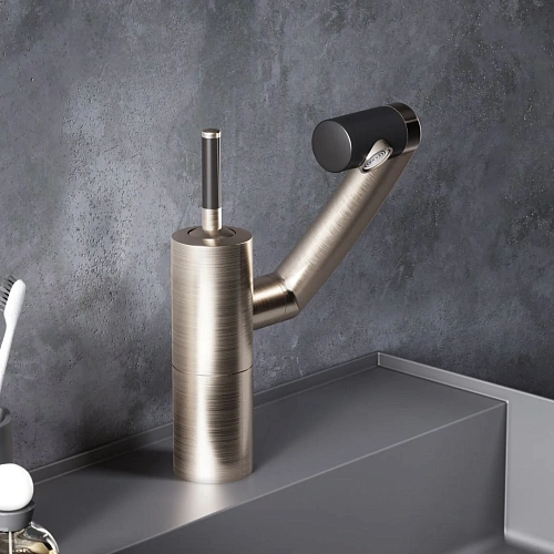 Смеситель для раковины Damixa Arc 290217264 никель Смеситель для раковины Damixa Arc 290217264 никель