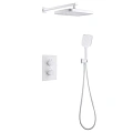 Душевая система ABBER Weiss Insel AF8051W скрытого монтажа без излива, термостат, белый Душевая система ABBER Weiss Insel AF8051W скрытого монтажа без излива, термостат, белый