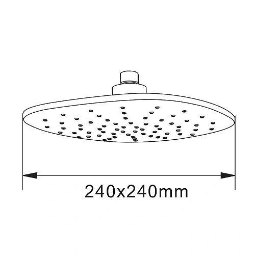 Верхний душ Agger Marine ATS05, 240x240 мм Верхний душ Agger Marine ATS05, 240x240 мм