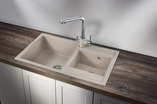 Кухонная мойка Granula 8201, ПИРИТ, кварц 820x500 Кухонная мойка Granula 8201, ПИРИТ, кварц 820x500
