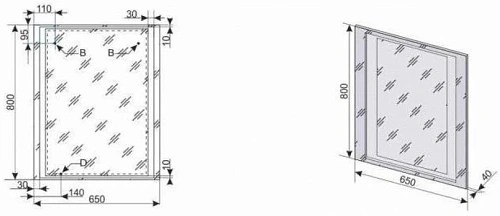 Зеркало Style Line Прованс 65, белый с подсветкой СС-00000444 Зеркало Style Line Прованс 65, белый с подсветкой СС-00000444