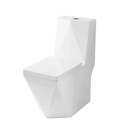 Унитаз напольный GROSSMAN Cristal Cristal 680x370x835 моноблок с толстой крышкой GR-4491 Унитаз напольный GROSSMAN Cristal Cristal 680x370x835 моноблок с толстой крышкой GR-4491