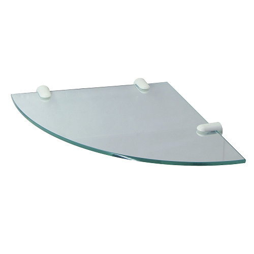 Полка WasserKRAFT K-533WHITE стеклянная угловая белый Полка WasserKRAFT K-533WHITE стеклянная угловая белый