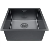 Кухонная мойка Paulmark LASSAN 49 UN LA49-GM, вороненая сталь, 490х440мм Кухонная мойка Paulmark LASSAN 49 UN LA49-GM, вороненая сталь, 490х440мм