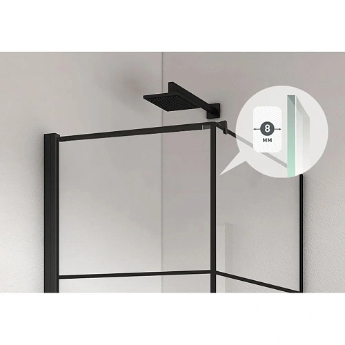 Душевой уголок DARK 900x900 061020L Душевой уголок DARK 900x900 061020L